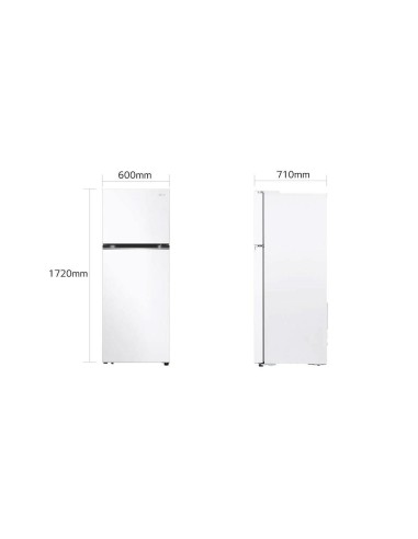 ΨΥΓΕΙΟ ΔΙΠΟΡΤΟ 60CM LG GTBV38SWGKD WHITE