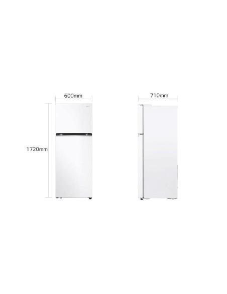 ΨΥΓΕΙΟ ΔΙΠΟΡΤΟ 60CM LG GTBV38SWGKD WHITE