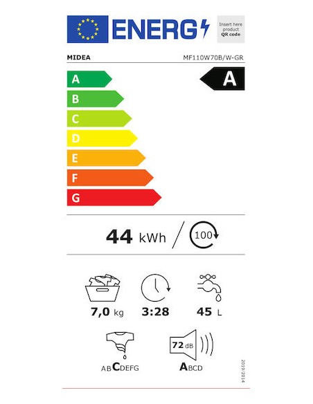 ΠΛΥΝΤΗΡΙΟ ΡΟΥΧΩΝ MIDEA MF110W70B 7kg