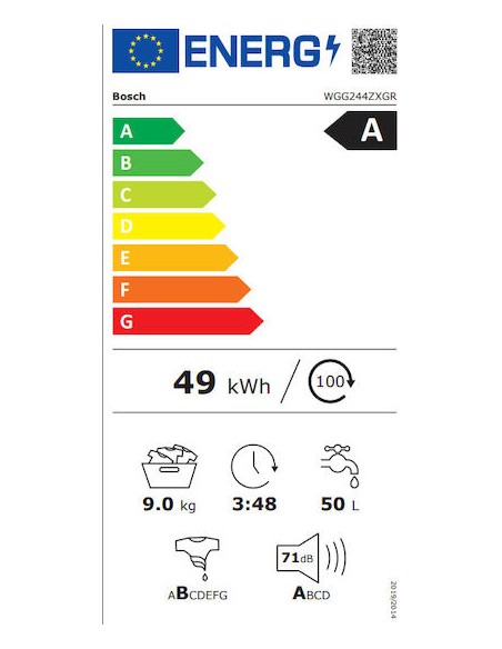 ΠΛΥΝΤΗΡΙΟ ΡΟΥΧΩΝ BOSCH WGG244ZXGR