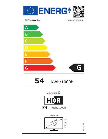 ΤΗΛΕΟΡΑΣΗ SMART TV 43" 43UA75006LA.API LED LCD