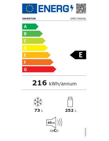ΨΥΓΕΙΟ ΔΙΠΟΡΤΟ INVENTOR DPB17060INL